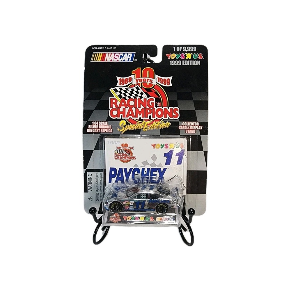 1999 NASCAR Racing Champions Toys R Us Chrome #11 Paychex Brett Bodine NIP